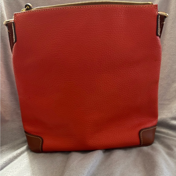 Dooney & Bourke Red Pebble Leather Crossbody Bag - Picture 8 of 13